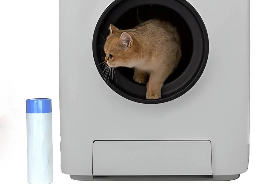 automatic scooping litter box